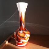 Vetreria Barbieri vase from Empoli in Italy in opaline glass from Florence