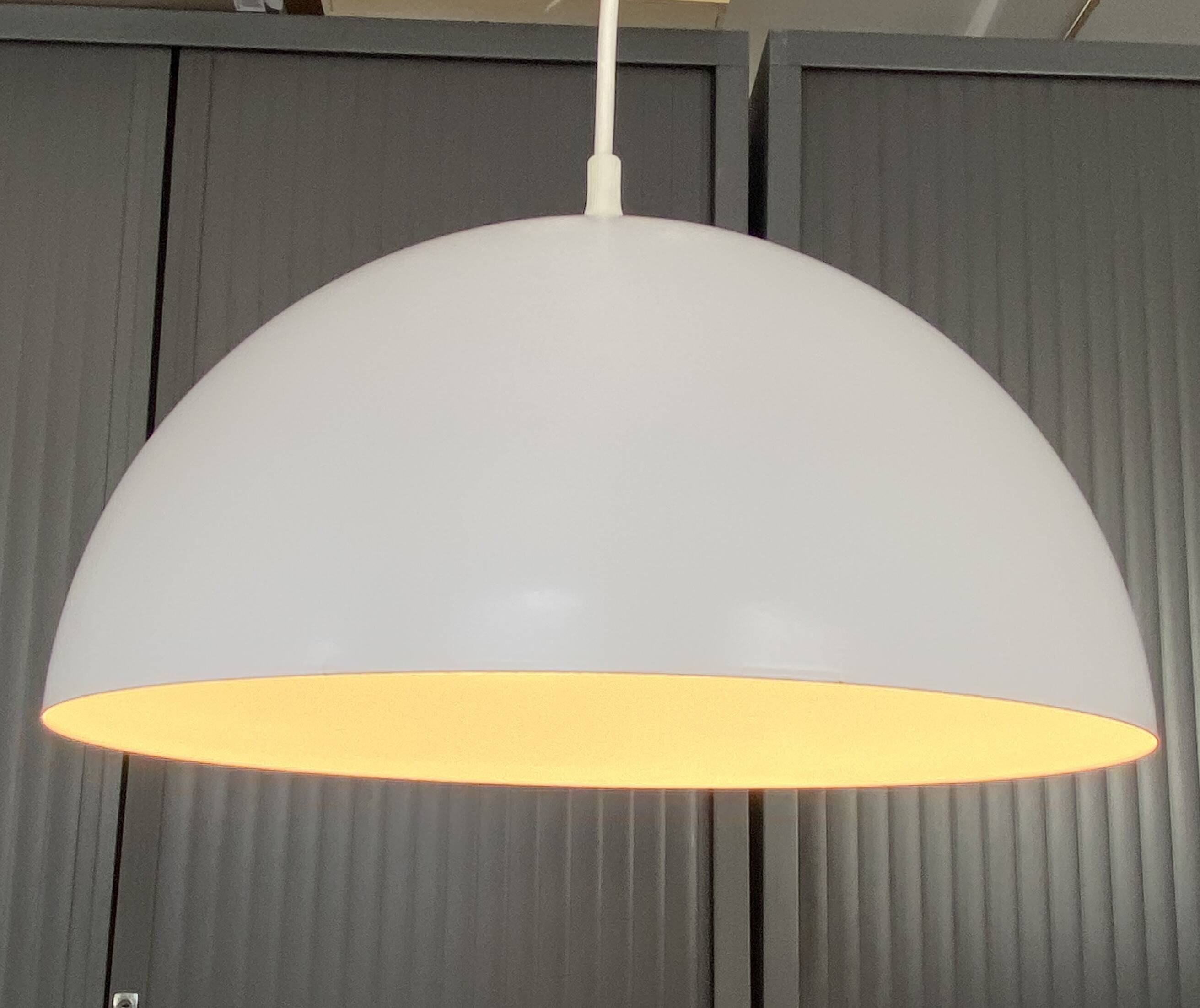Lampe suspension Lustre Plafonnier blanc industriel E27