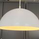 Lampe suspension Lustre Plafonnier blanc industriel E27