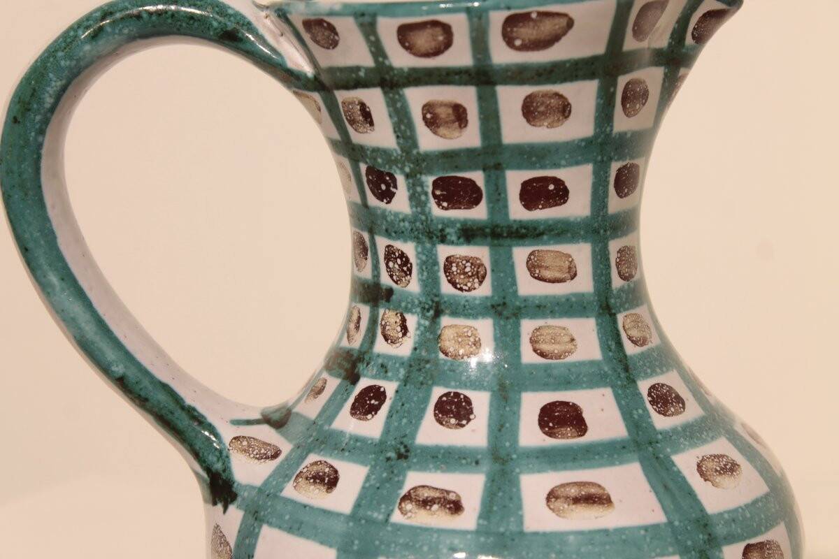 Large ceramic pitcher by Robert Picault, Vallauris.