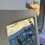 Grey patinated mirror