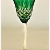 Set of 4 wine glasses from the Rhine Roemer St Louis Crystal model Tarn