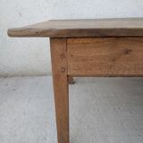 Farmhouse coffee table with solid wood drawer