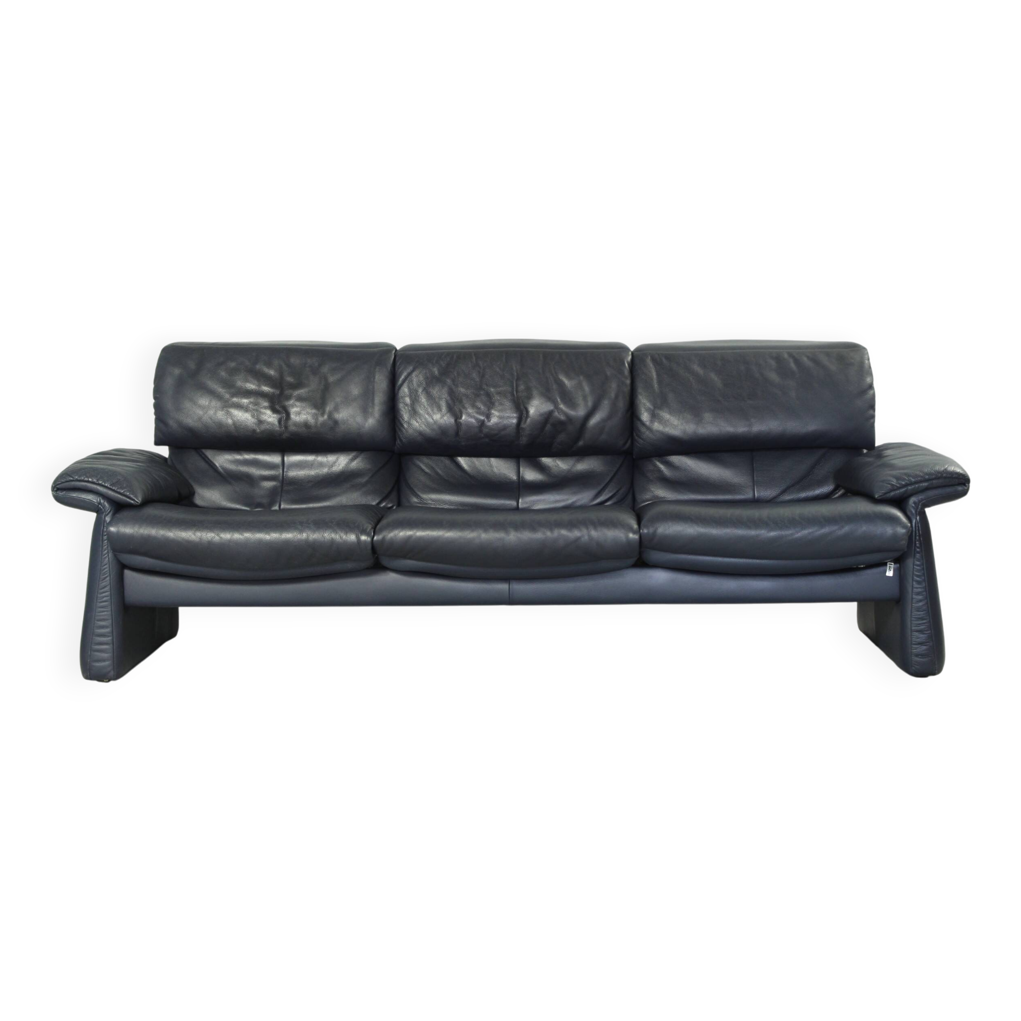 3-seater Leather Sofa Lugano by Erpo Int., Design 1985