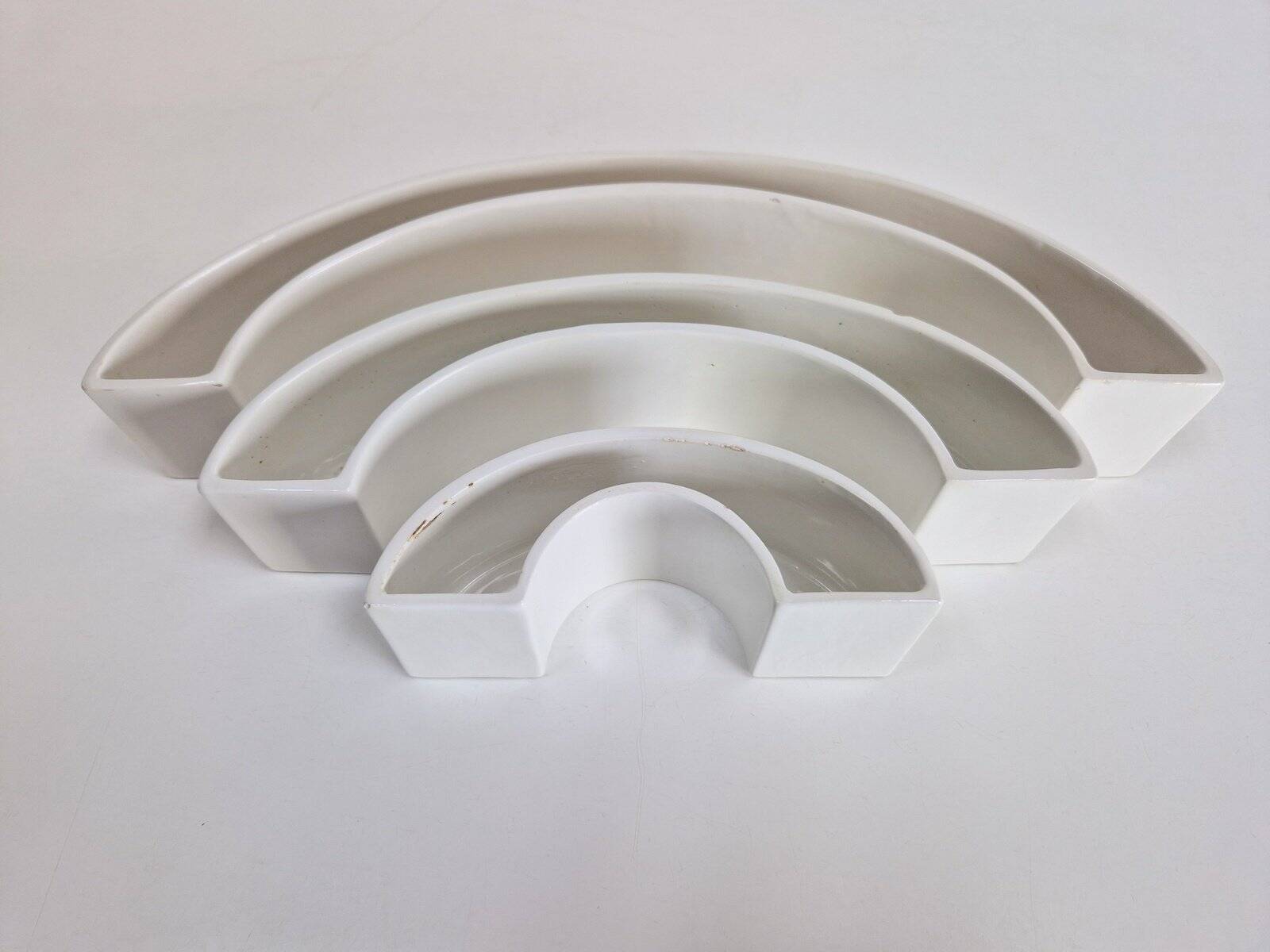 Tremiti Tondo Bowls in Ceramic by Angelo Mangiarotti for Danese Milano, 1964, Set of 3