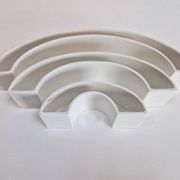 Tremiti Tondo Bowls in Ceramic by Angelo Mangiarotti for Danese Milano, 1964, Set of 3