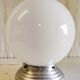 Table lamp globe opaline XXL diameter 30 cm - mid 20th century