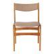 1 of 4 Vintage Danish Teak Dining Chair – 1960s, Reupholstered in Grey