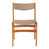 1 of 4 Vintage Danish Teak Dining Chair – 1960s, Reupholstered in Grey