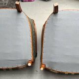 2 Louis XV style Bergère armchairs