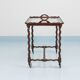 Antique Neo-Baroque Italian Barley Twist Bar Cart Serving Trolley, 1920s