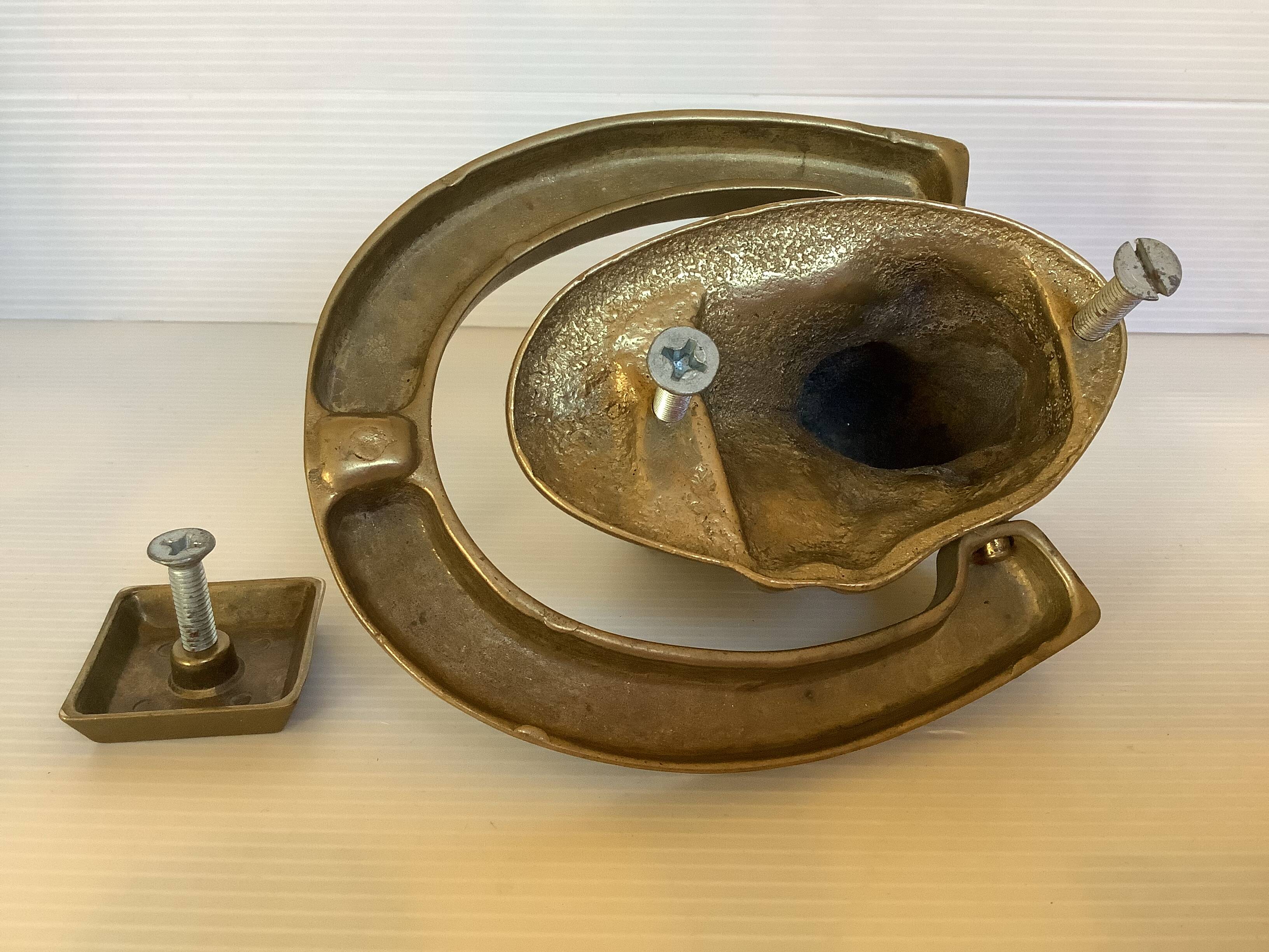 Brass horse door knocker