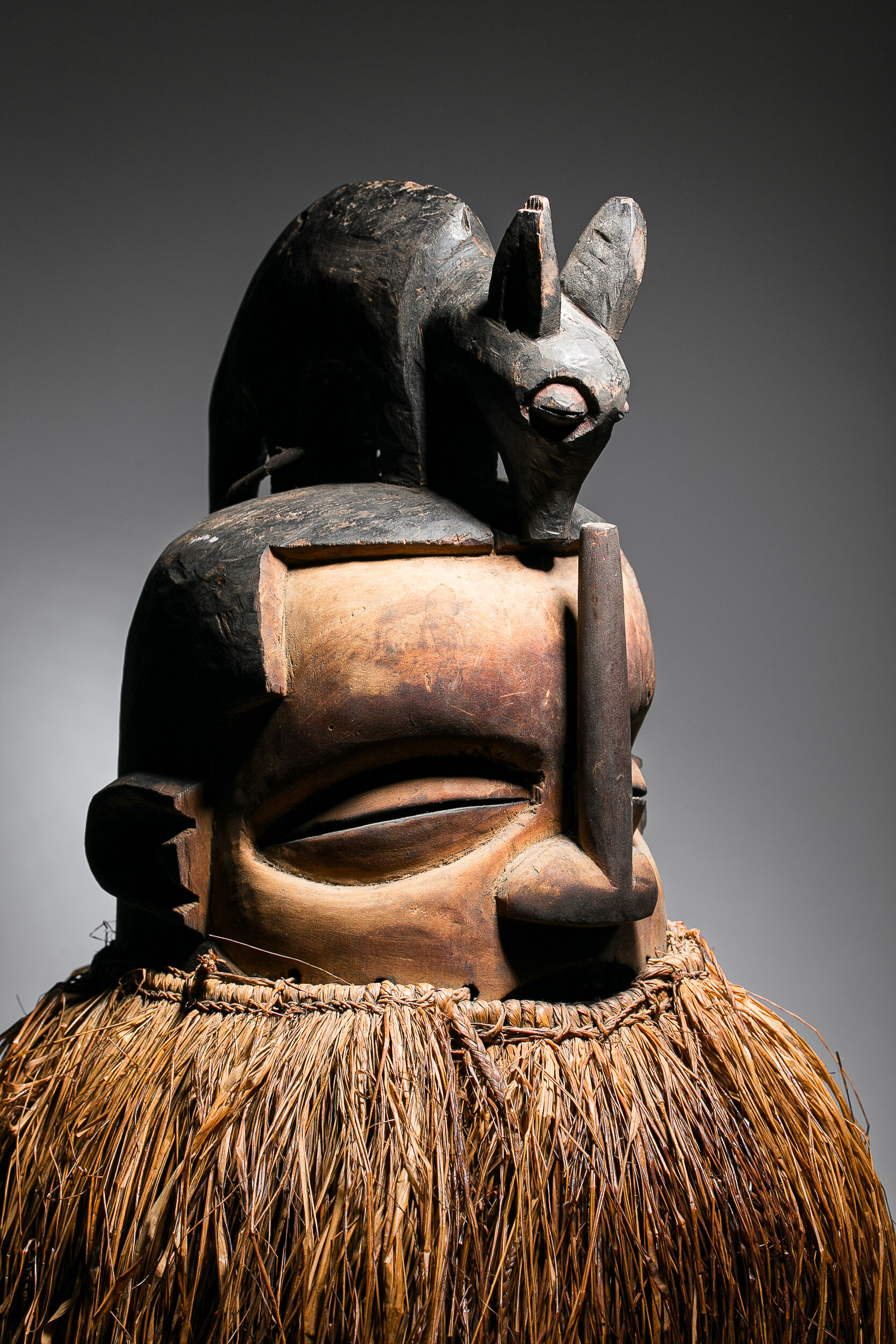 African mask Yaka Suku - Ethnic decoration of Congo