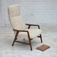 1960s, Danish design by Alf Svensson, genuine sheepskin, reupholstered.