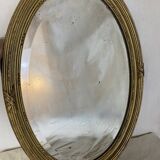 Bevel oval mirror nineteenth