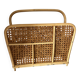 Rattan and cane magazine rack from the 1960s.