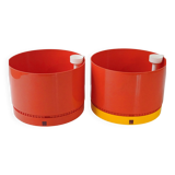 Pair of Round planters by Nena Balsari for Vastill 1970