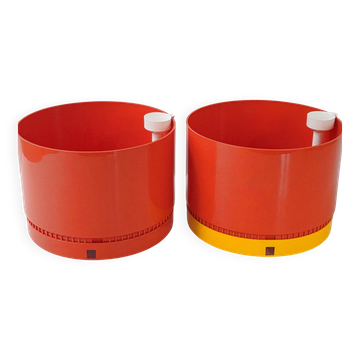 Pair of Round planters by Nena Balsari for Vastill 1970