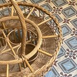 Rattan bottle racks