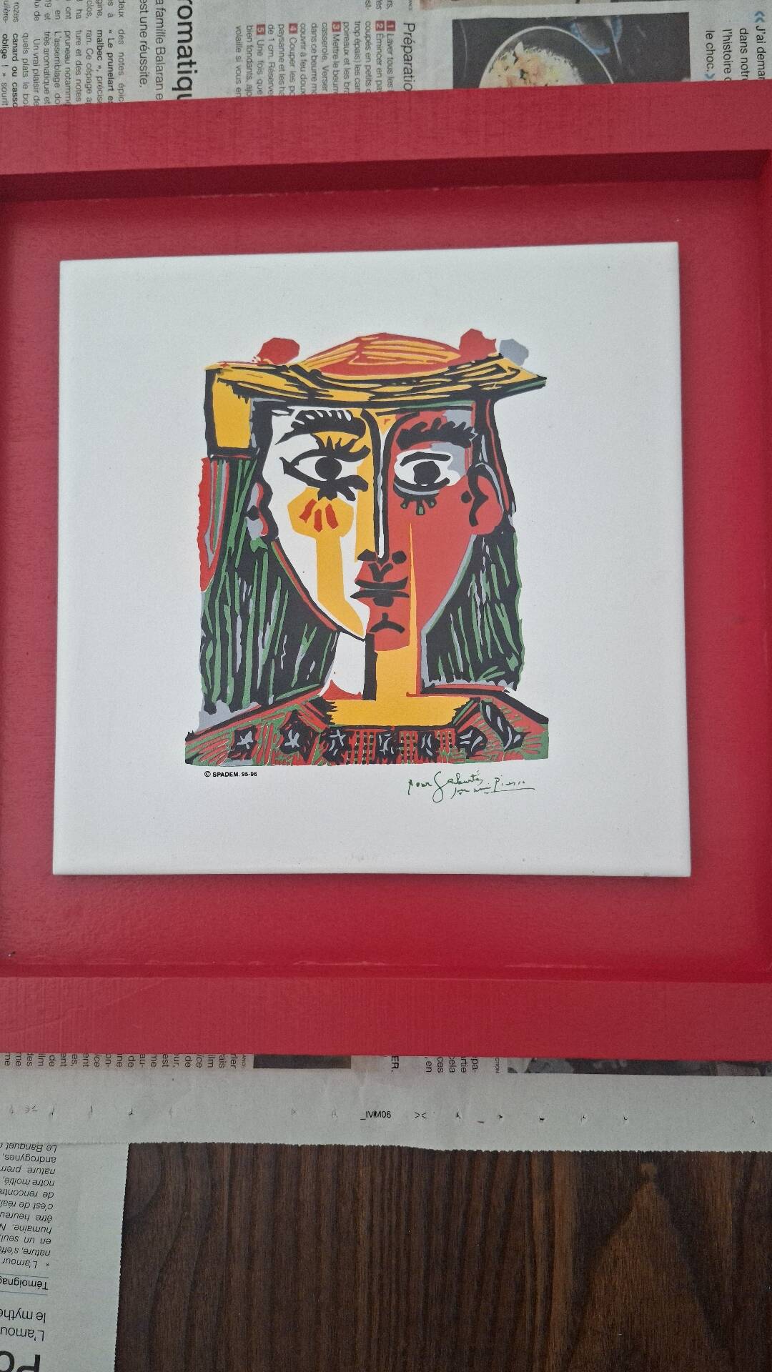Cubist Table Ceramic Picasso (After)