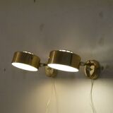 Appliques suedoises en laiton 1970