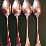 4 old small spoons monogrammed CG Orfèvrerie Christofle