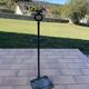 Vintage brass umbrella stand, walking stick holder