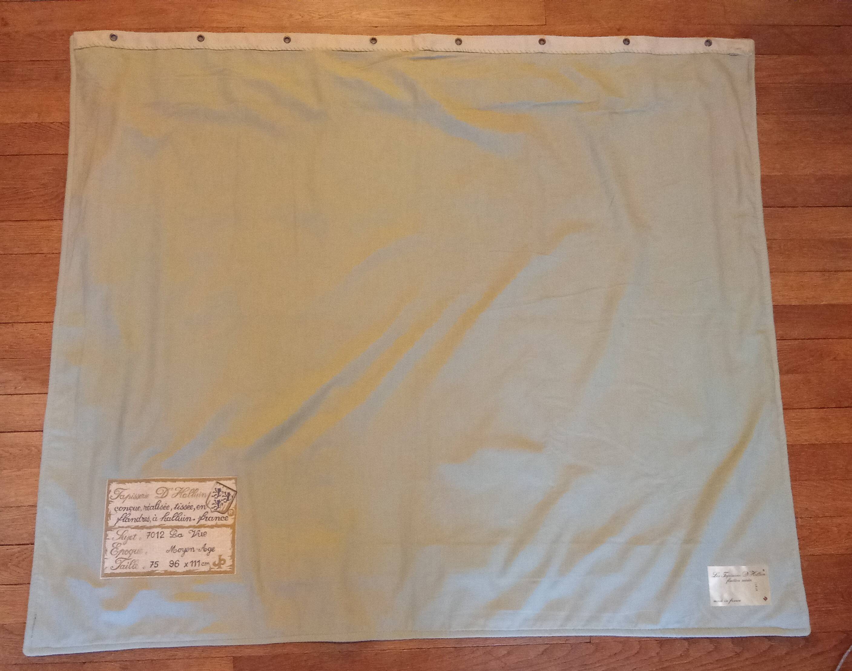 Ancienne tapisserie Halluin la vue la dame à la licorne