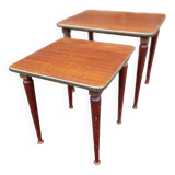 2 antique rosewood nesting tables