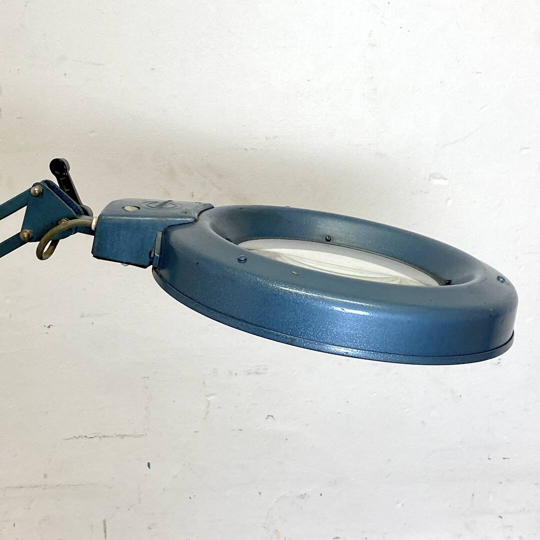 Workshop magnifying lamp from the 1960s by the manufacturer Gruber
