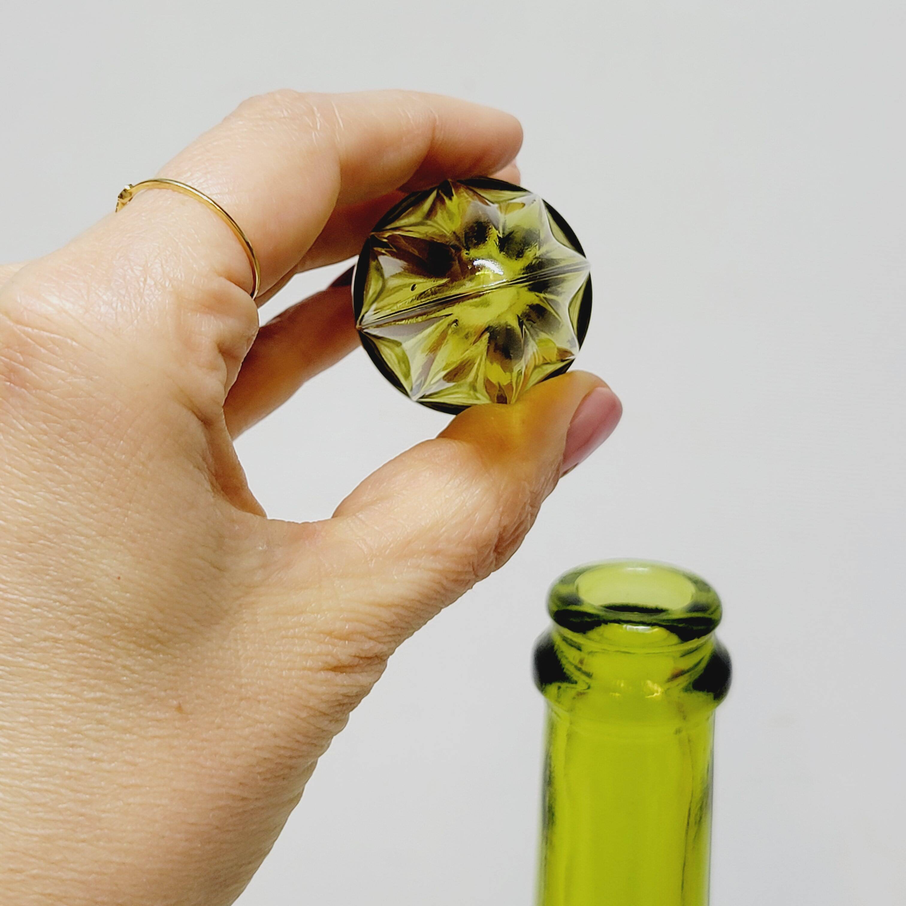 Vintage Italian Green Glass Decanter