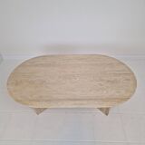 Travertine Coffee or Side Table, Italy 1980s