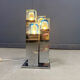 Vintage Cubico table lamp by Gaetano Sciolari, 1970s