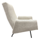 FAuteuils modernistes Louis Paolozzi retapissés