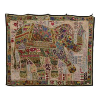 Vintage elephant tapestry