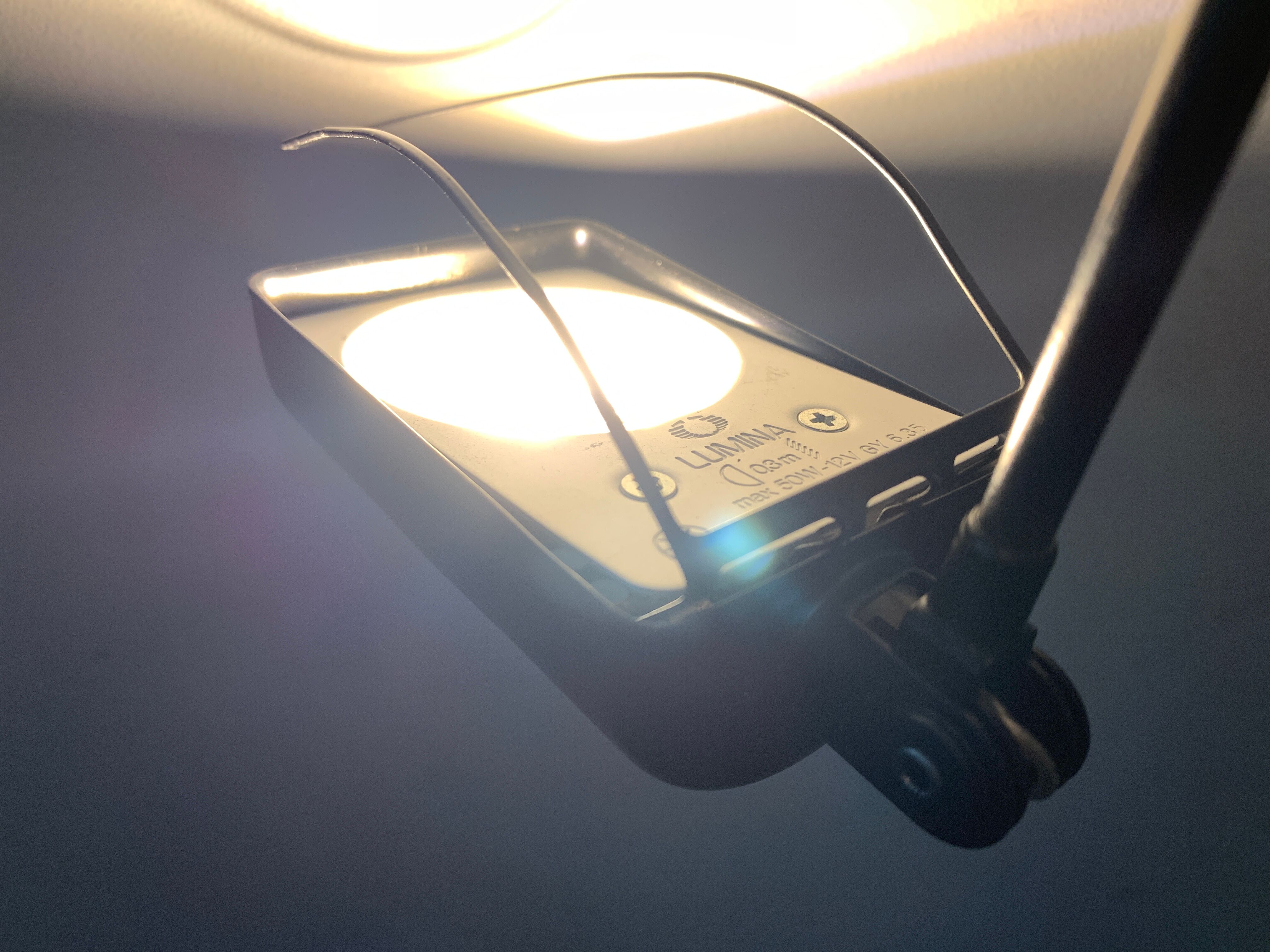 Lumina floor lamp, Daphine Terra Dimmer, Italian design Tommaso Cimini, 1970