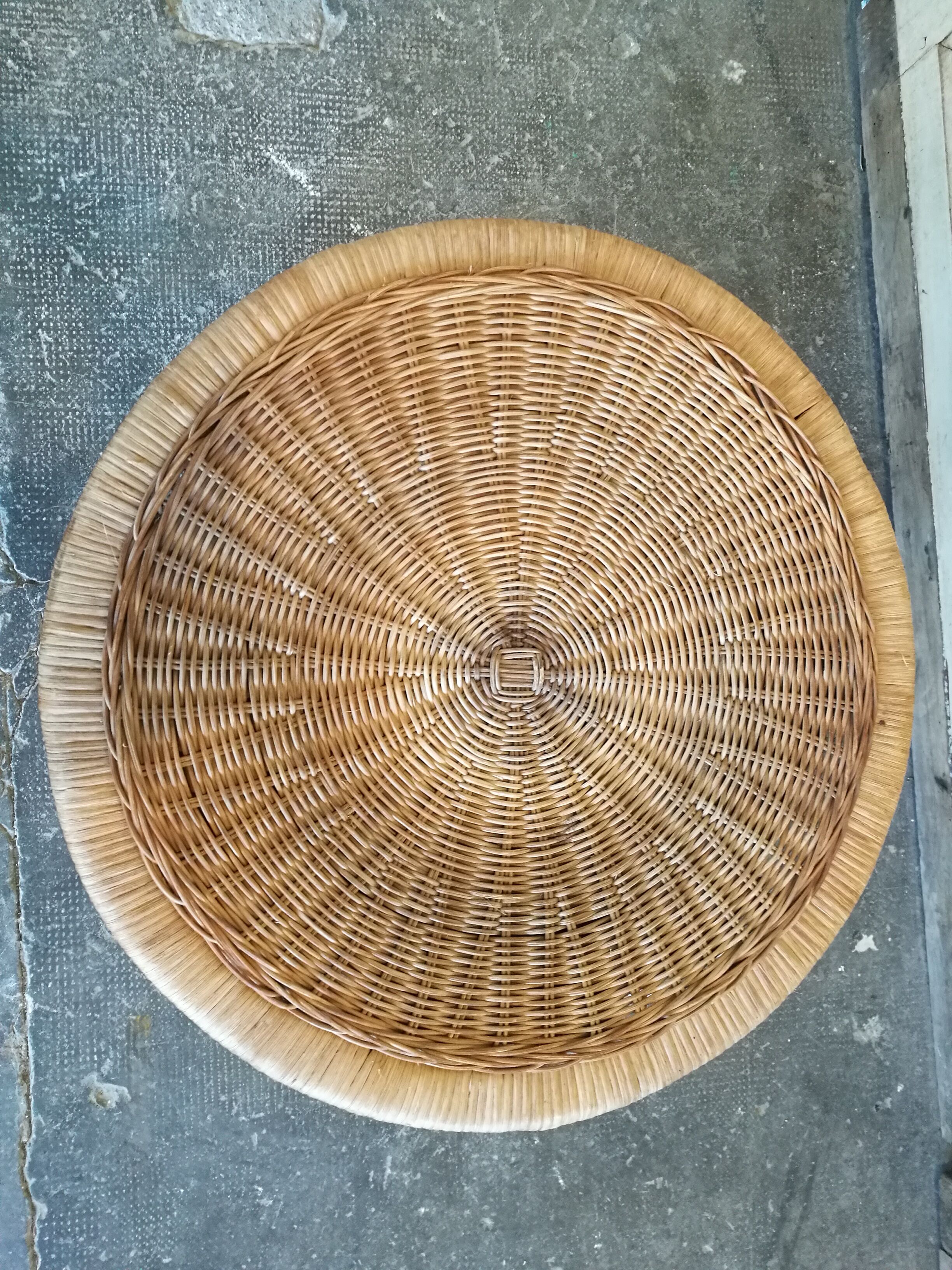 Peacock rattan sofa table or end