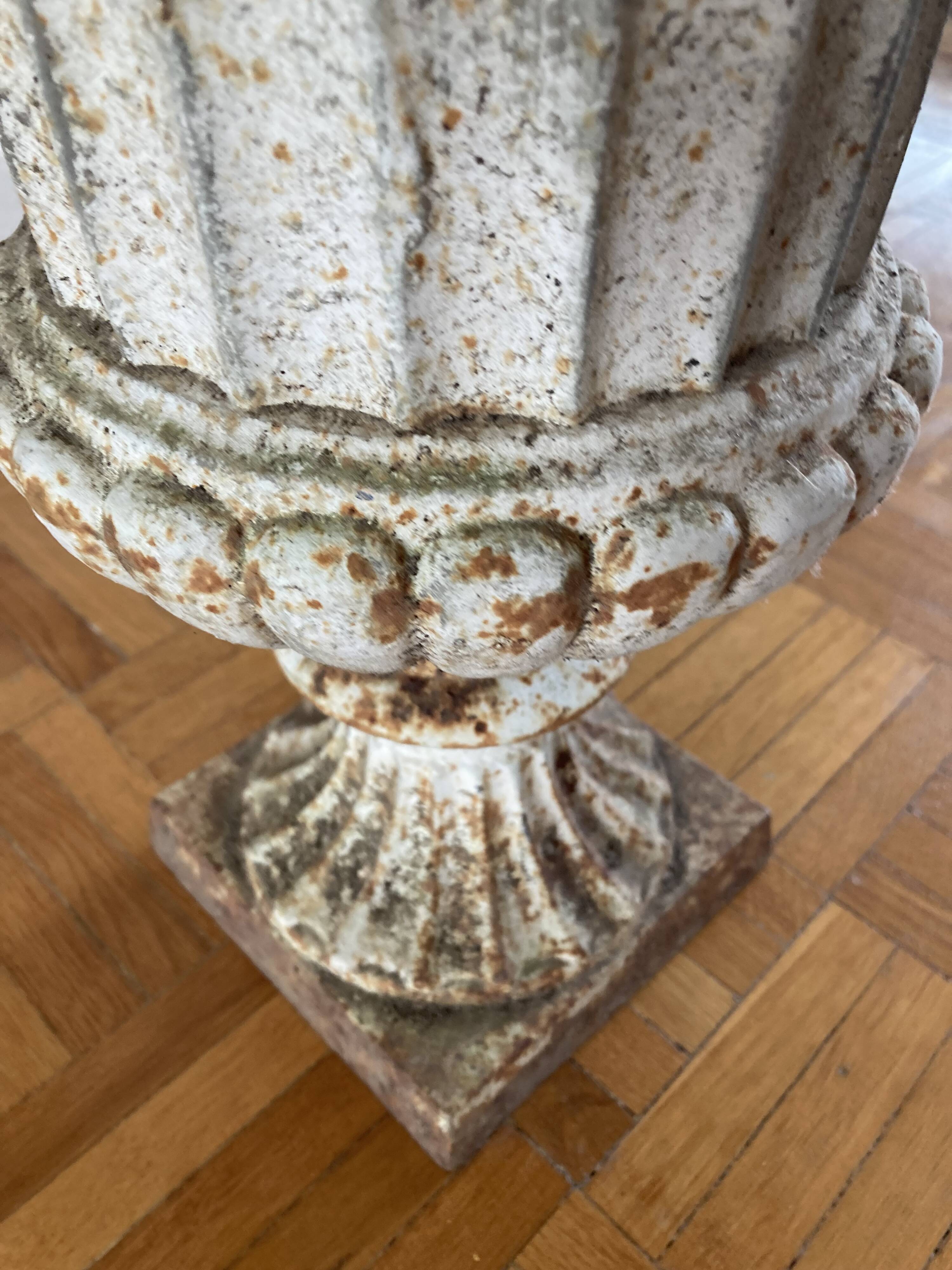 Cast iron Medici vase.