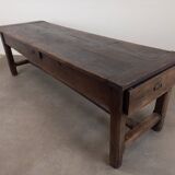18th century solid oak farm table