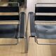 Lot de 2 Fauteuils cuir noir inspiration Wassily