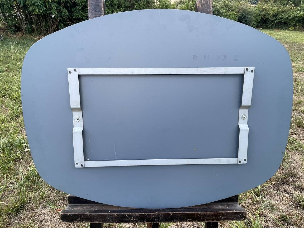 Vintage Wall Mirror, smoked glass, two-tone circa 1980s