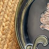 Majolica plate Art Nouveau