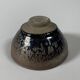 Stoneware bowl with "hare fur" glaze. Jianyao. Song Dynasty style.