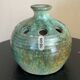 Vintage green/blue flower spike vase