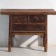 Antique Chinese console with three drawers and dark patina – China, circa 1900