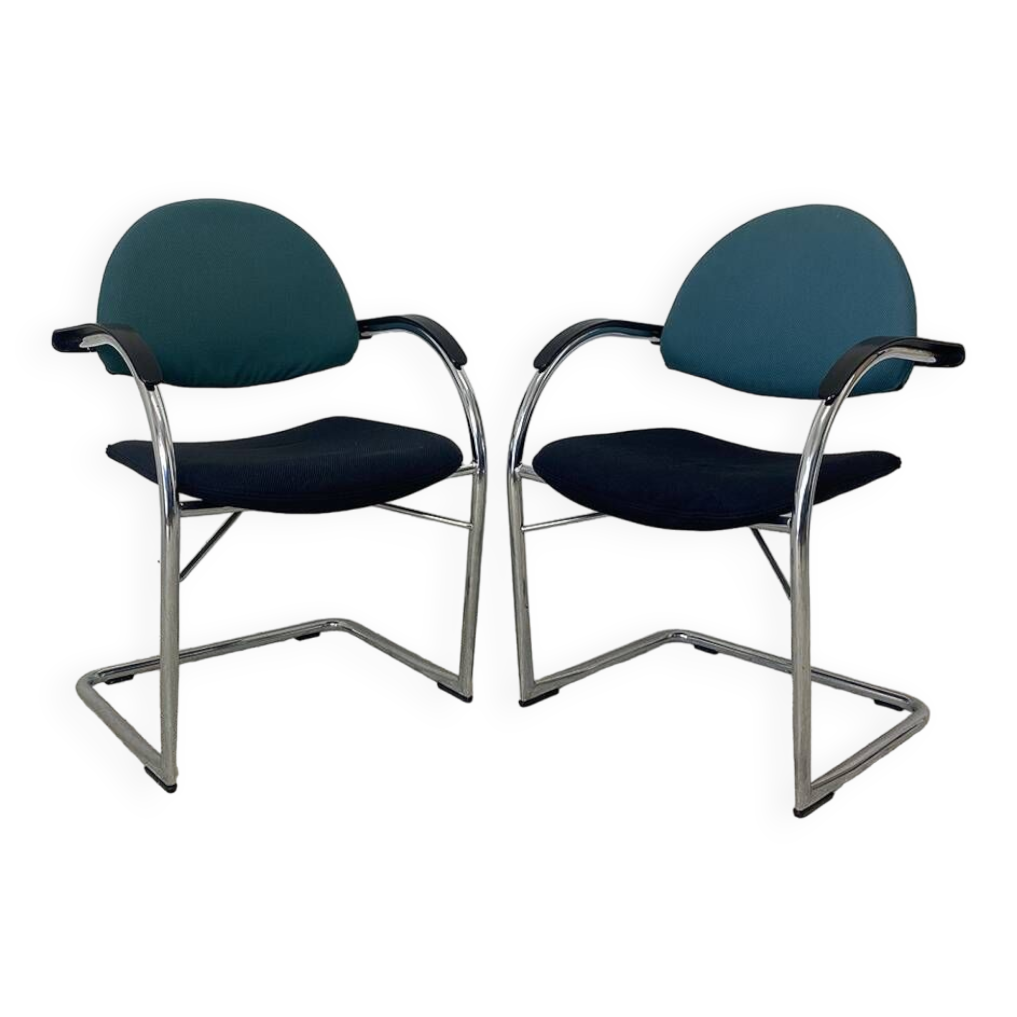 Pair of chairs model Onda edition VITRA Design Mario Bellini