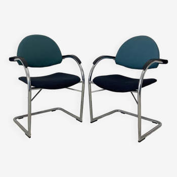 Pair of chairs model Onda edition VITRA Design Mario Bellini