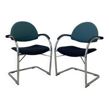 Pair of chairs model Onda edition VITRA Design Mario Bellini