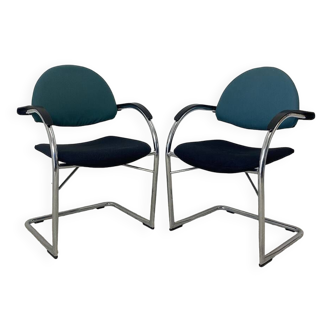 Pair of chairs model Onda edition VITRA Design Mario Bellini