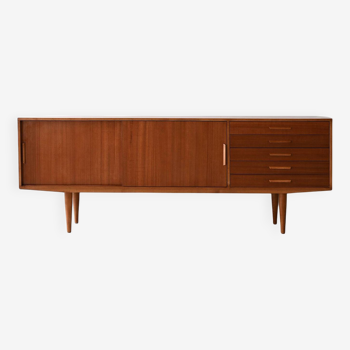 Sideboard with drawers in dark wood